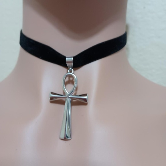 Egyptian ankh black silver cross - Picture 7 of 7